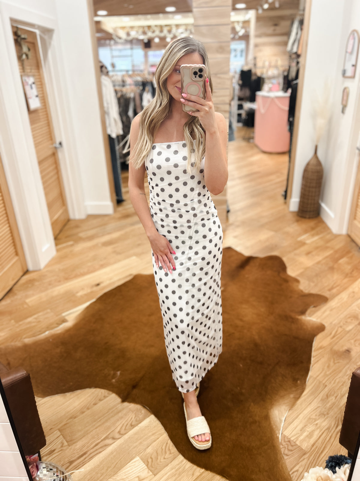 The Muse Poka Dot Dress