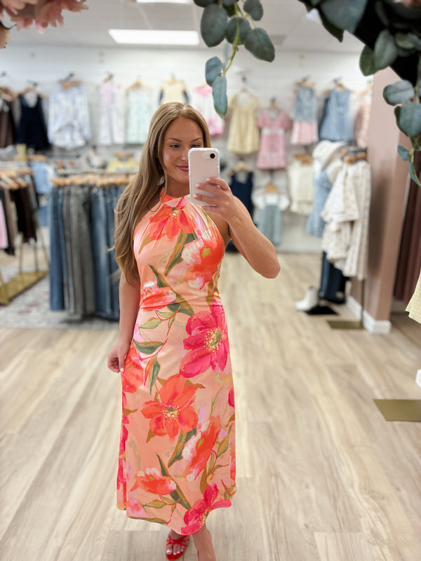 In Full Bloom Halter Maxi - Willow and Lace Boutique