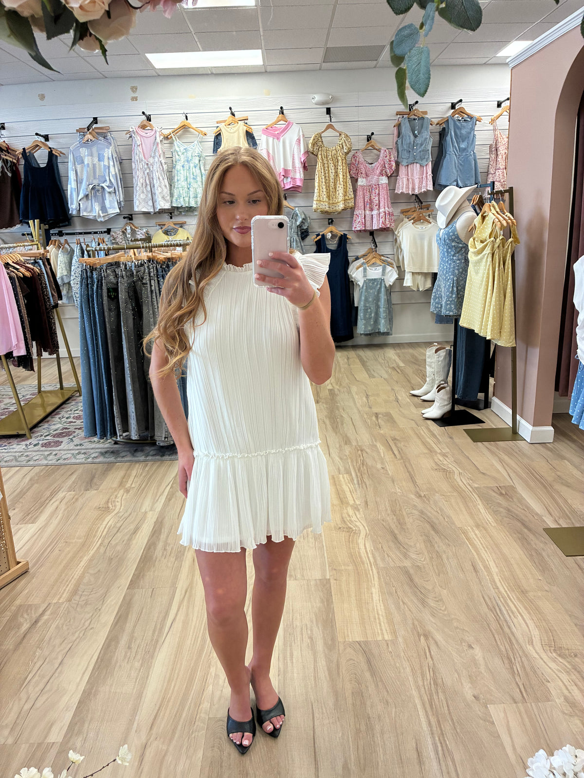 Cloud Nine Ruffle Dress