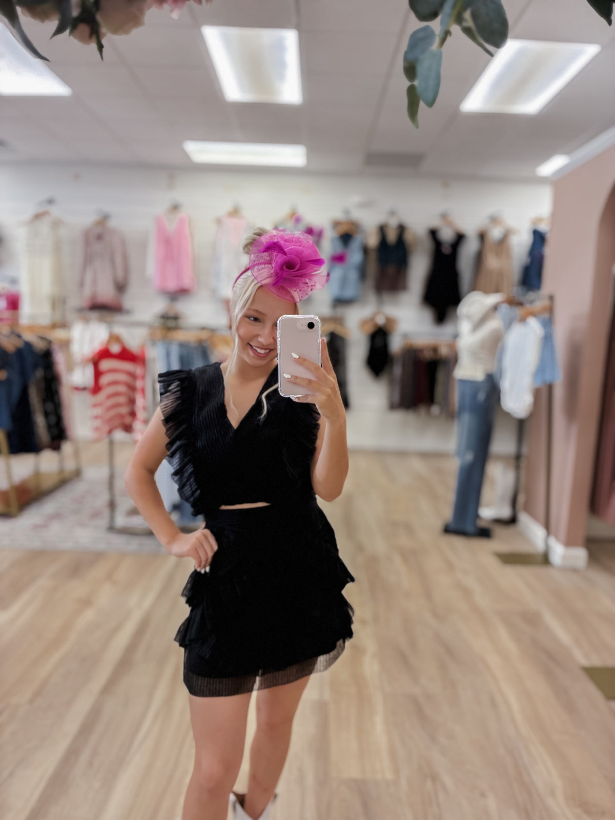 Derby Garden Fascinator Pink