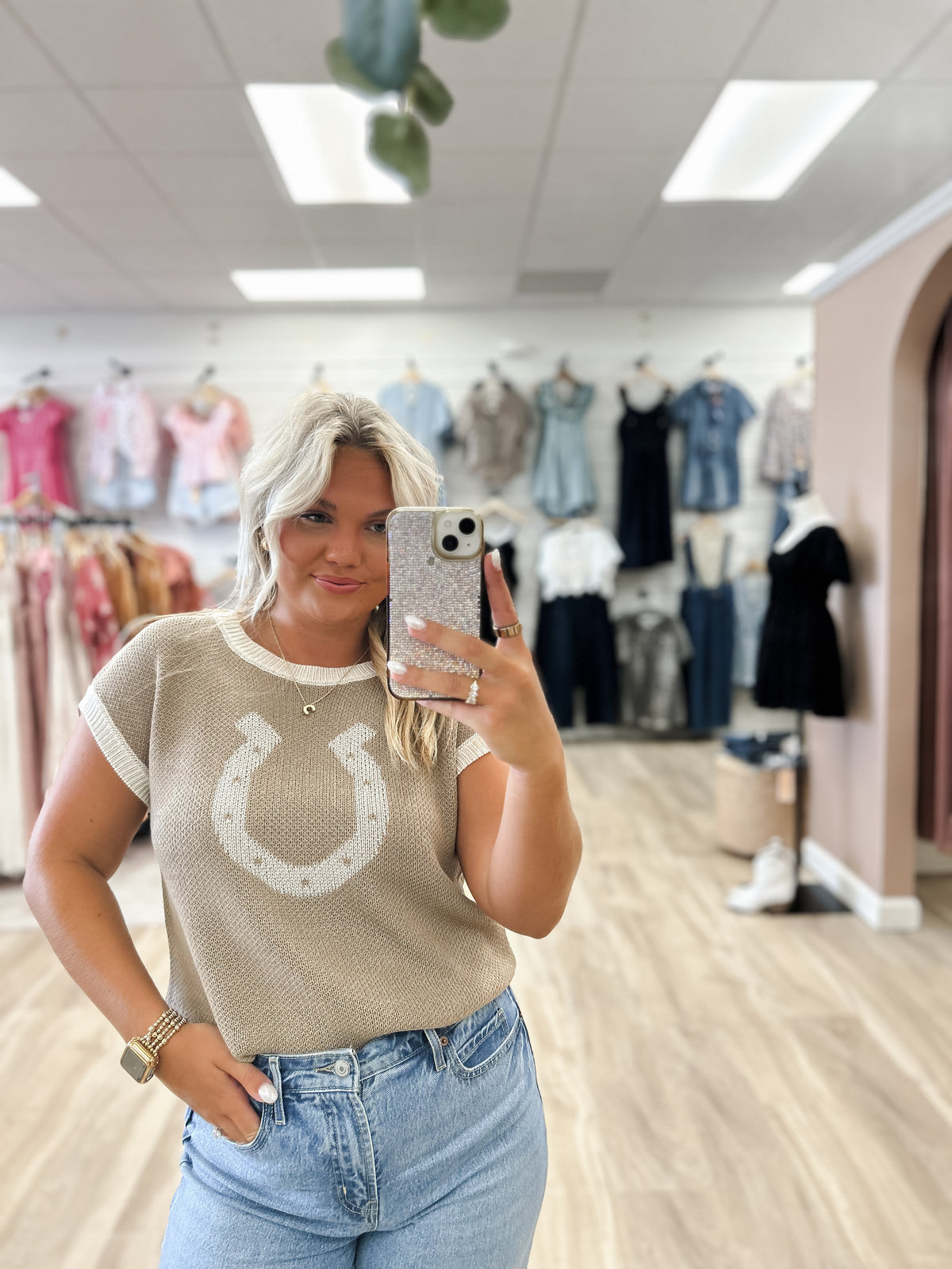 Horse Shoe Sweater