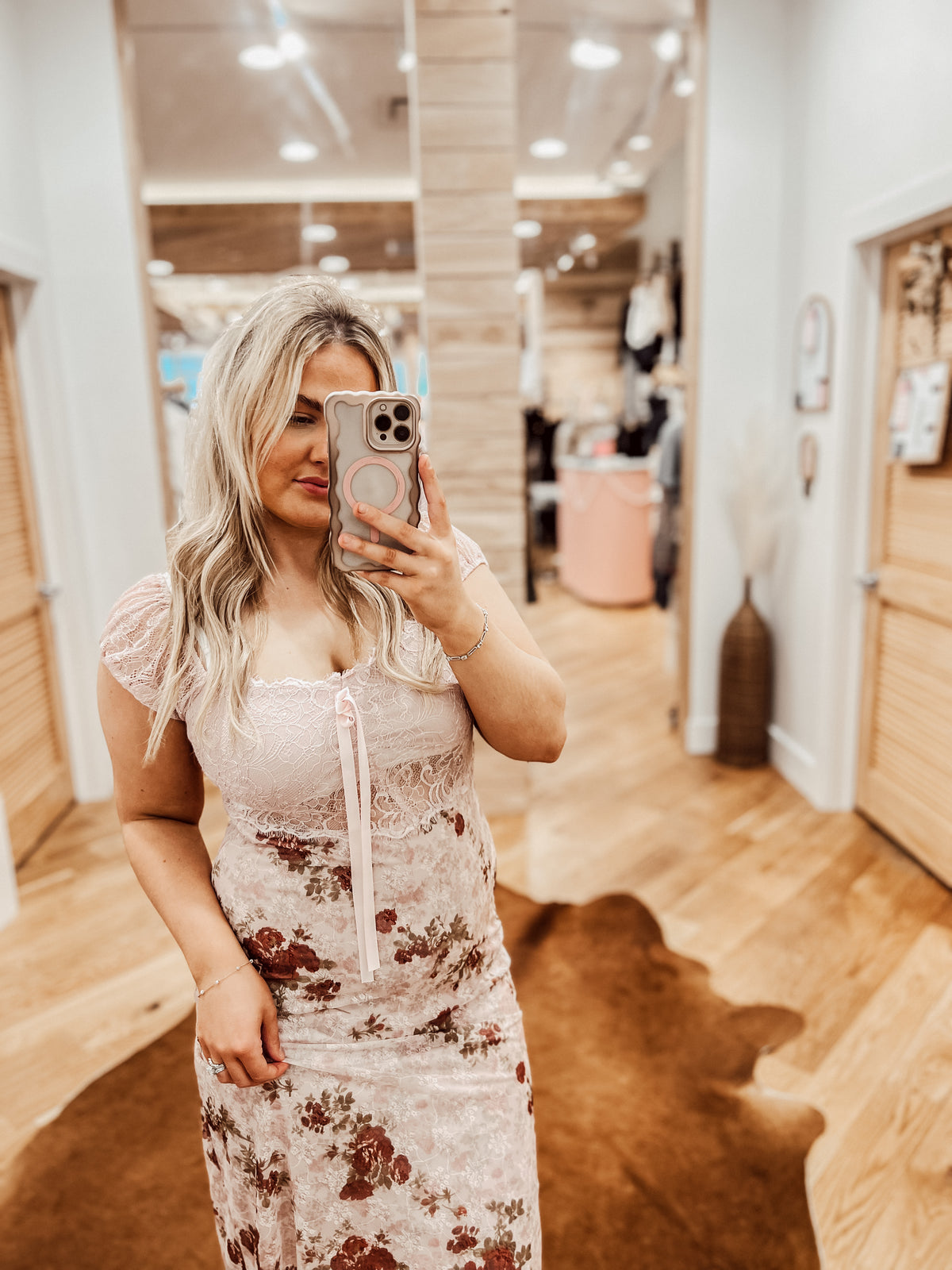 Romantic Floral Lace Dress