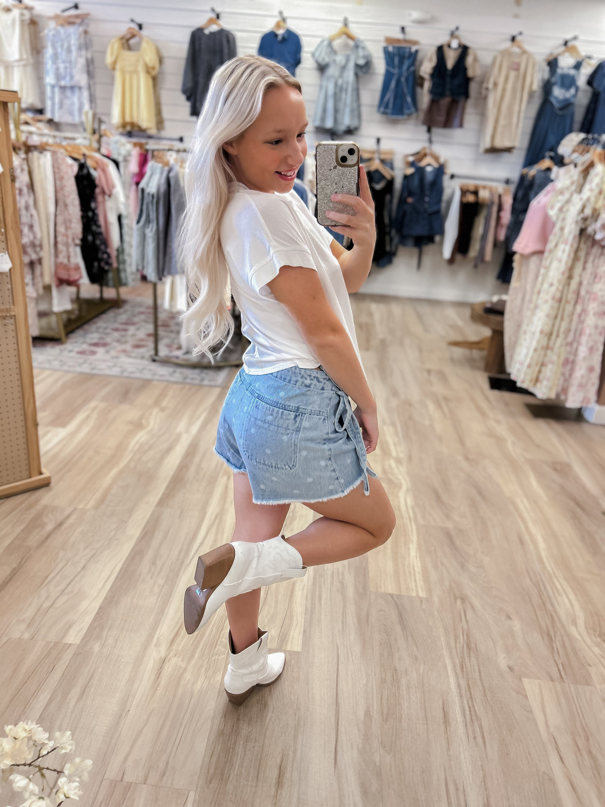 The Daisy Denim Skort