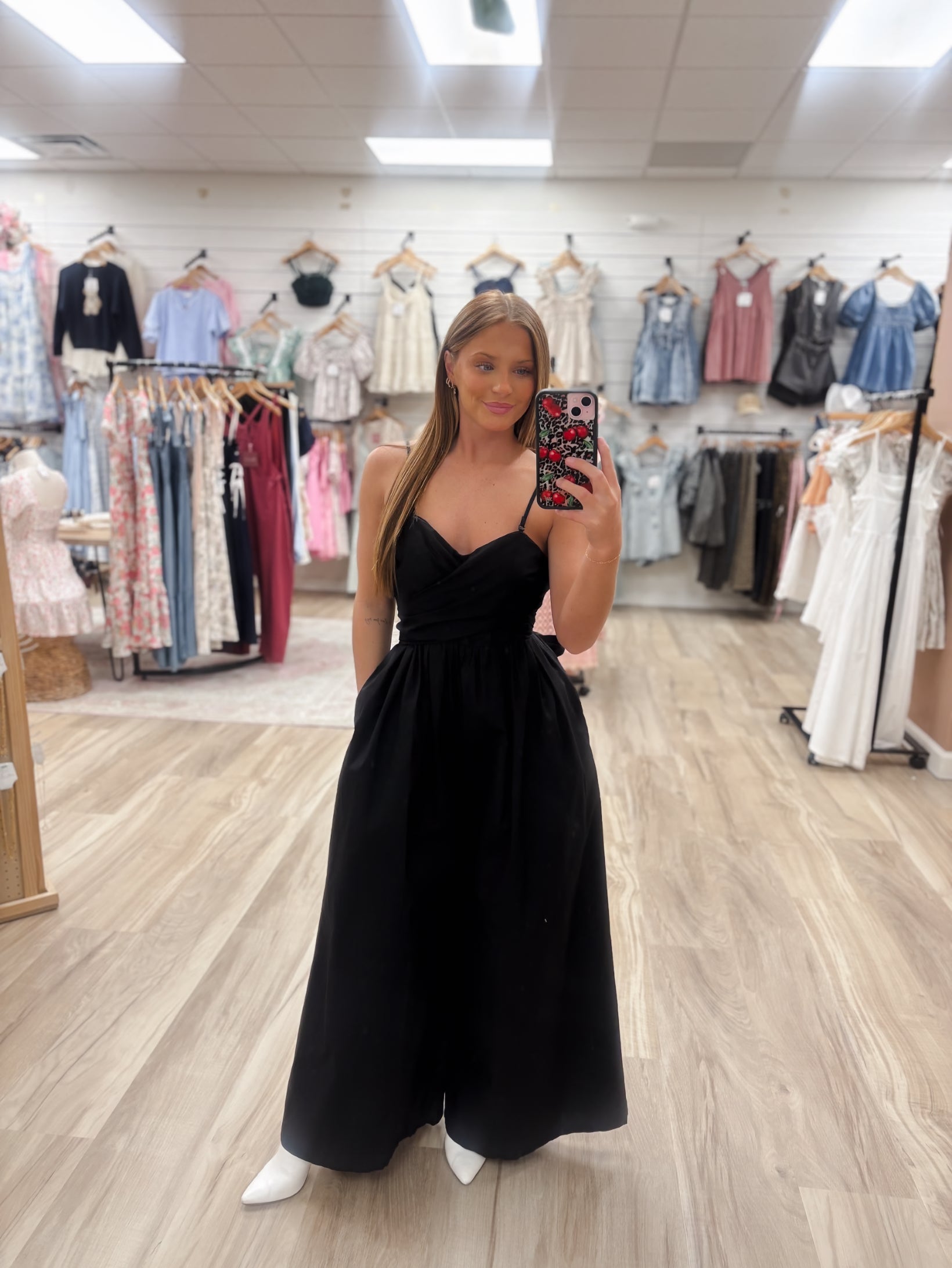 Cambridge Black Bow Jumpsuit