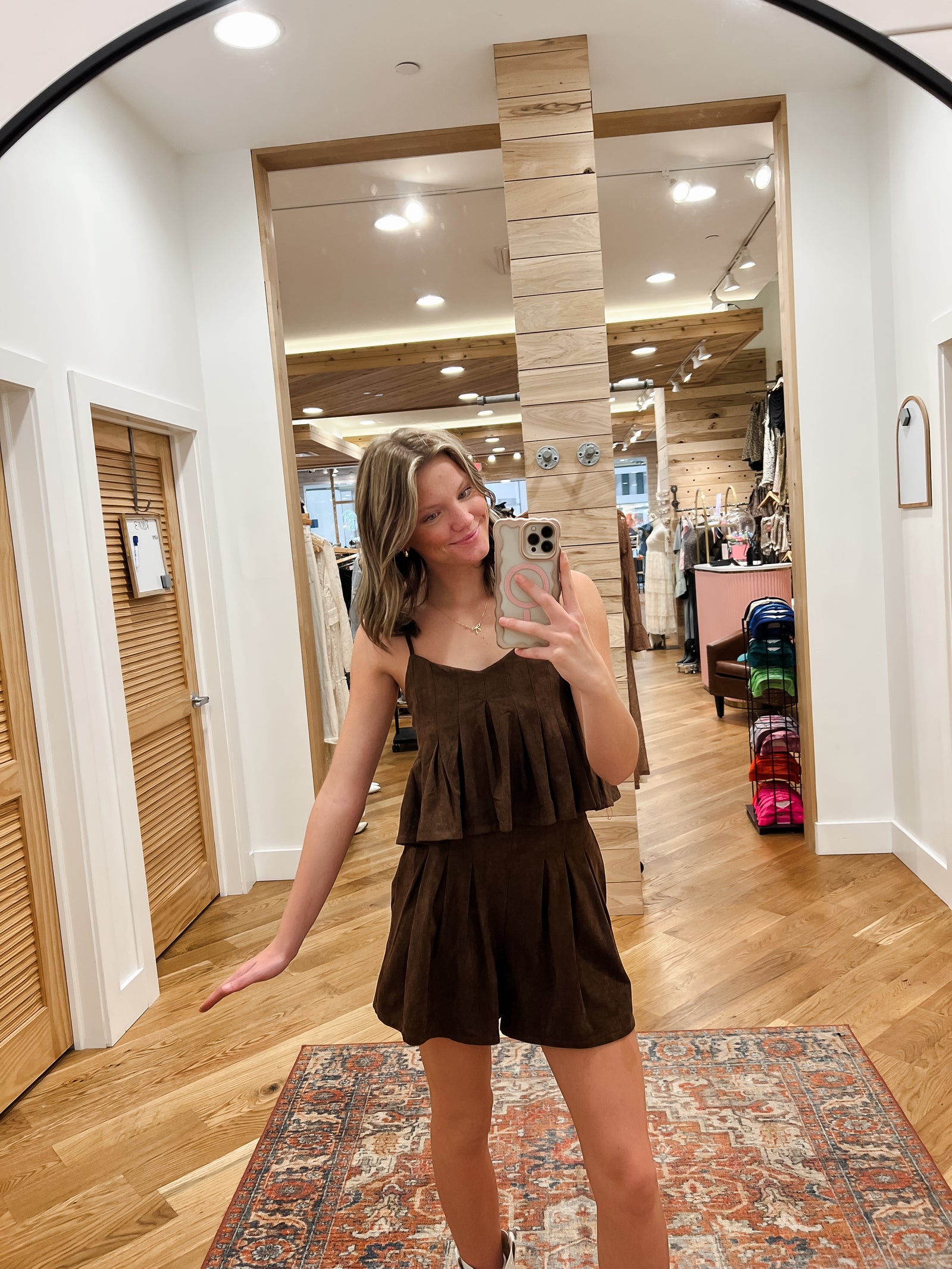 Rodeo Romance Brown Skort