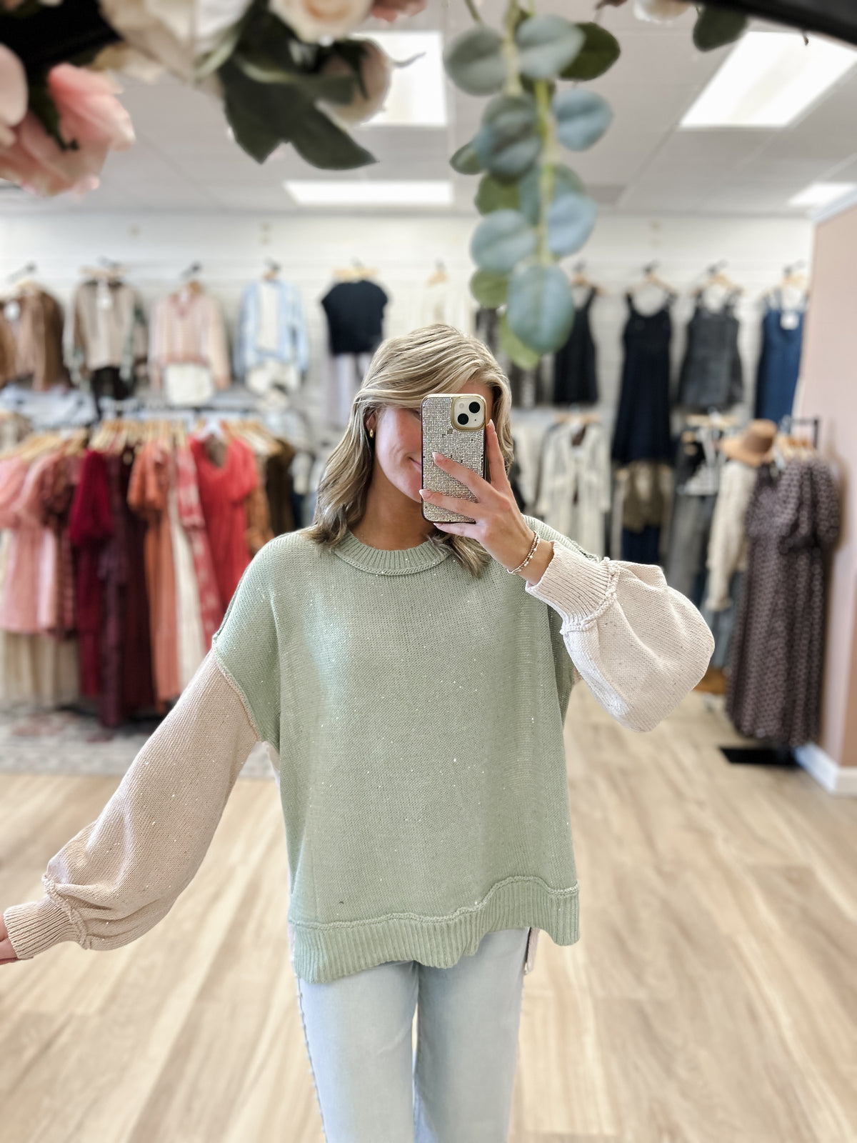 Mint Multi Sweater