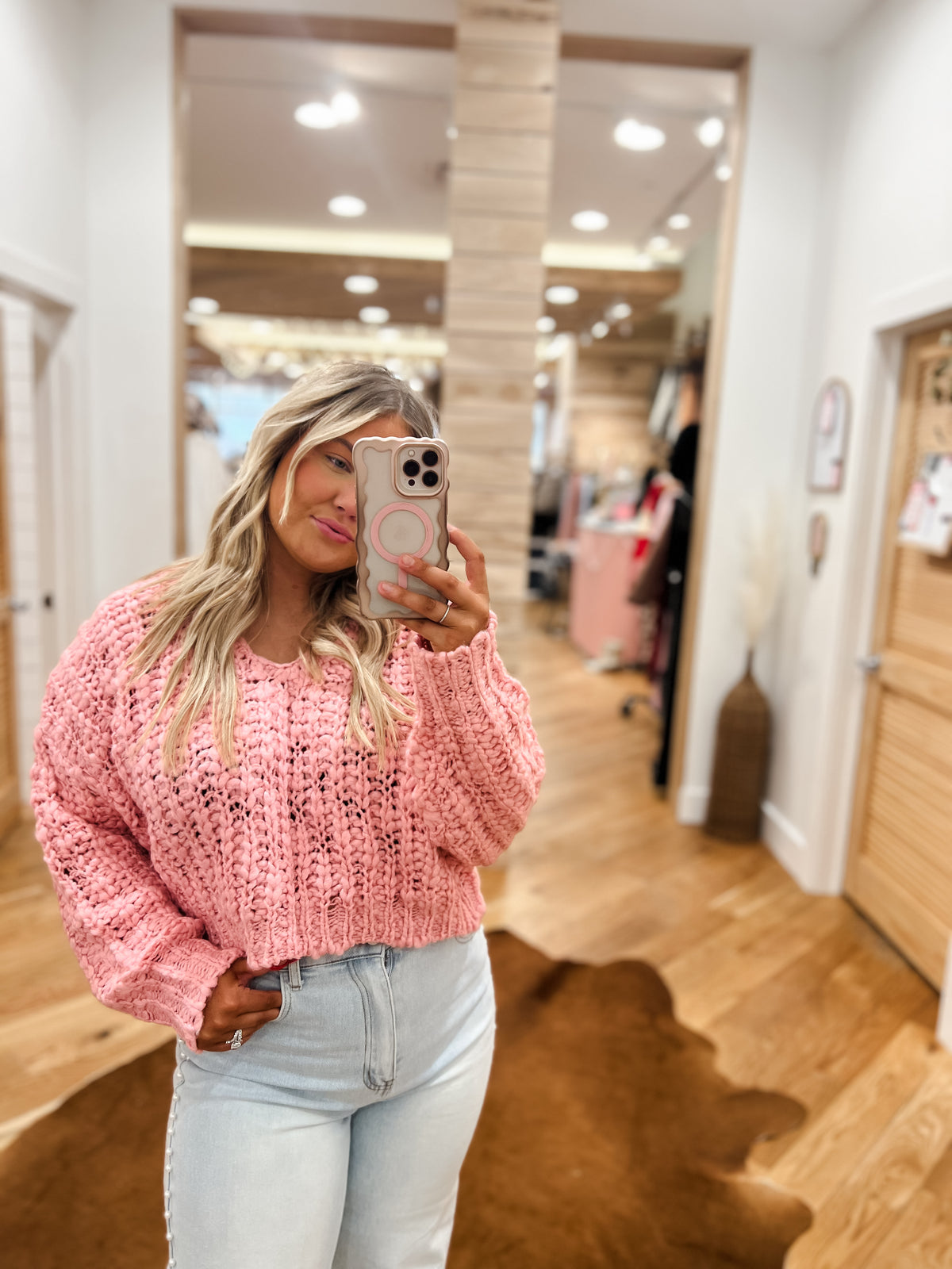 The Annie Blush Sweater