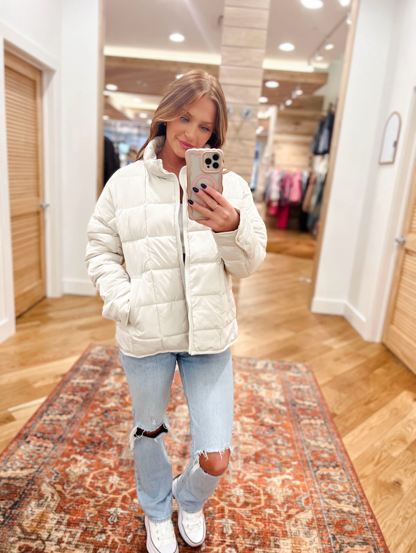 Marley Beige Puffer Jacket