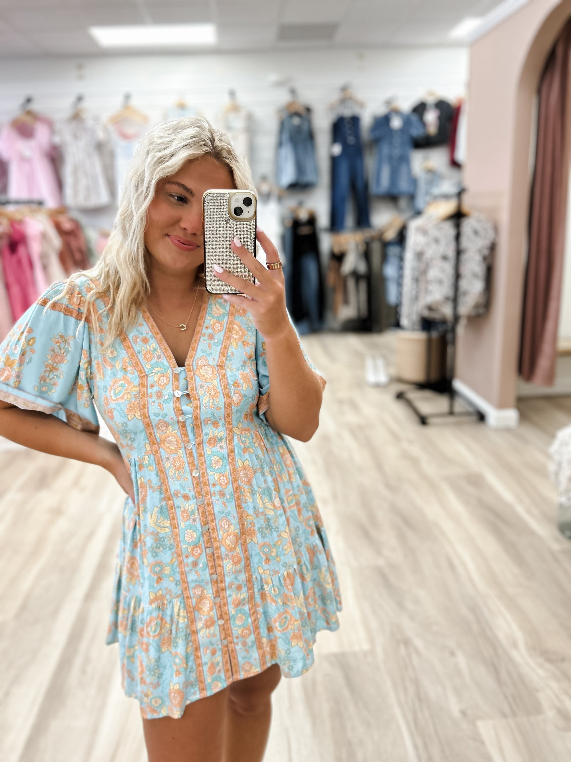 Allure Sky Mini Dress