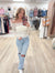 Sweetly Cinched Cream Top