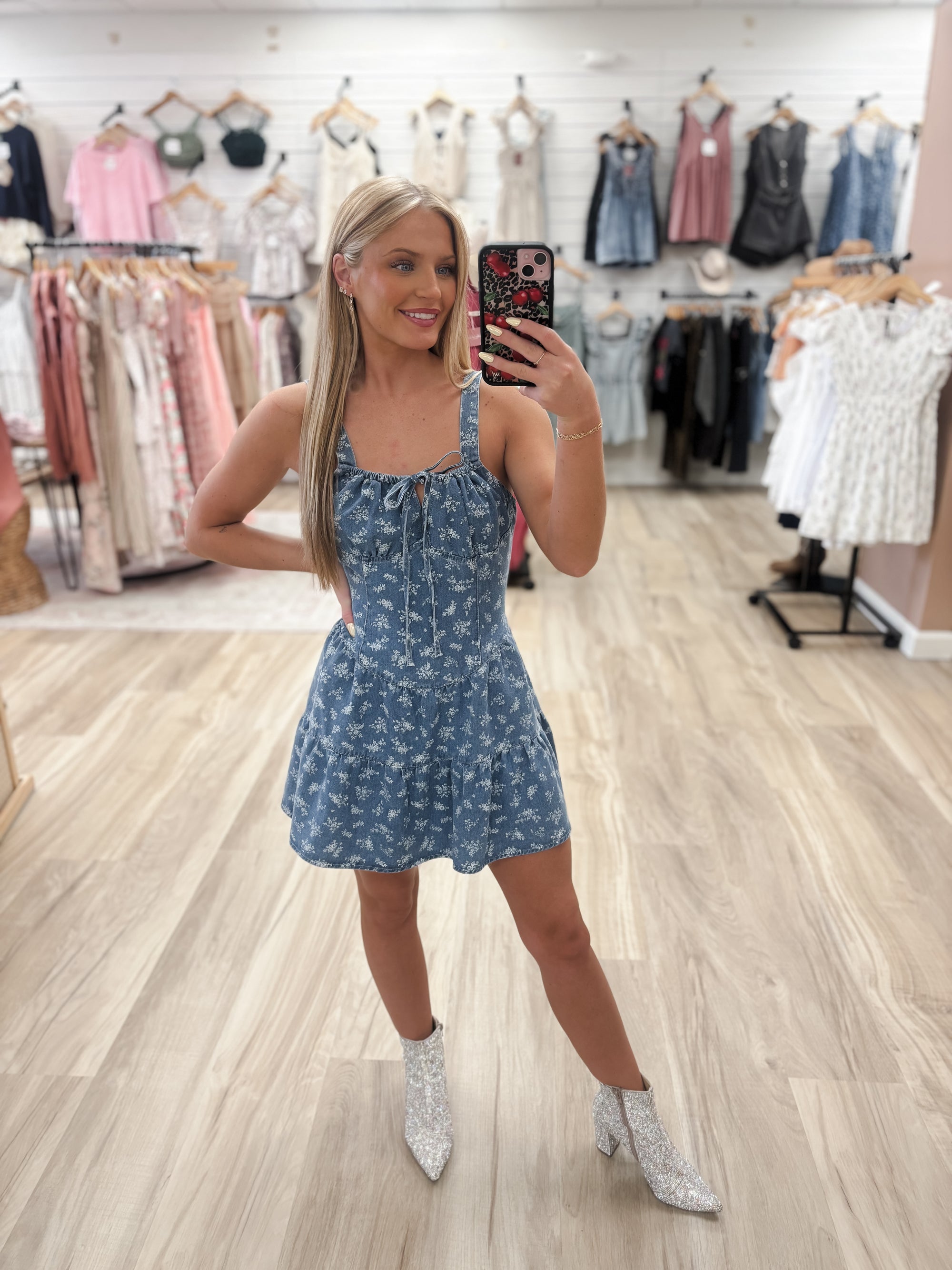 Mya Denim Mini Dress