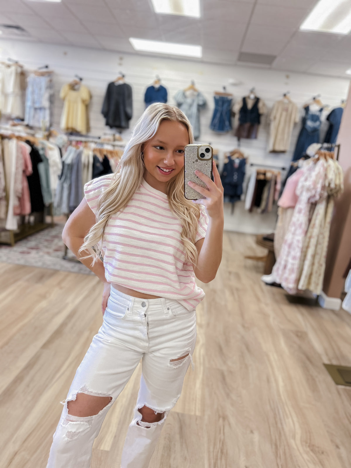 The Pink Coastline Knit Top