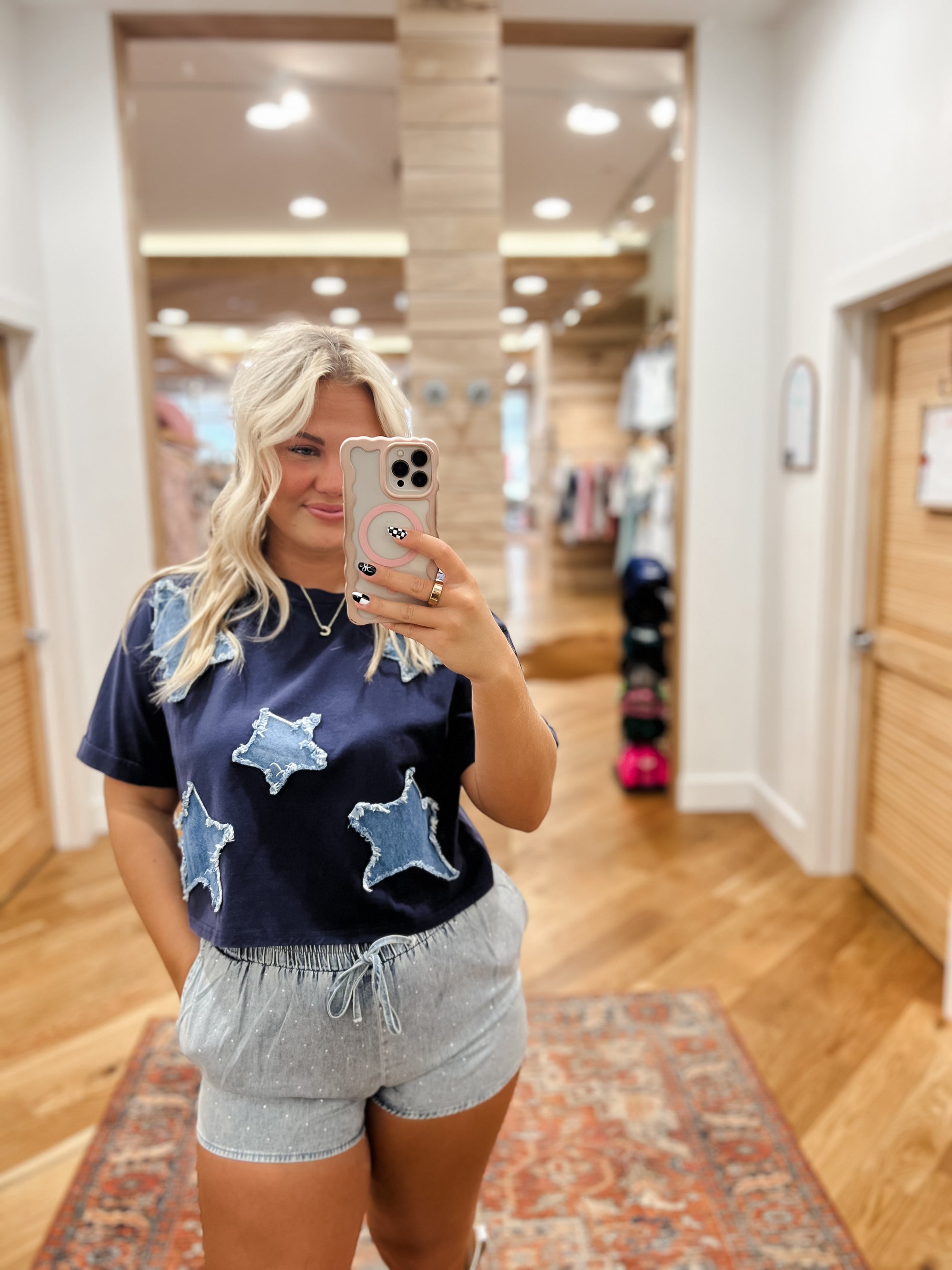 All-Star Denim Navy Top