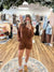 Beau Chestnut Sweater Romper