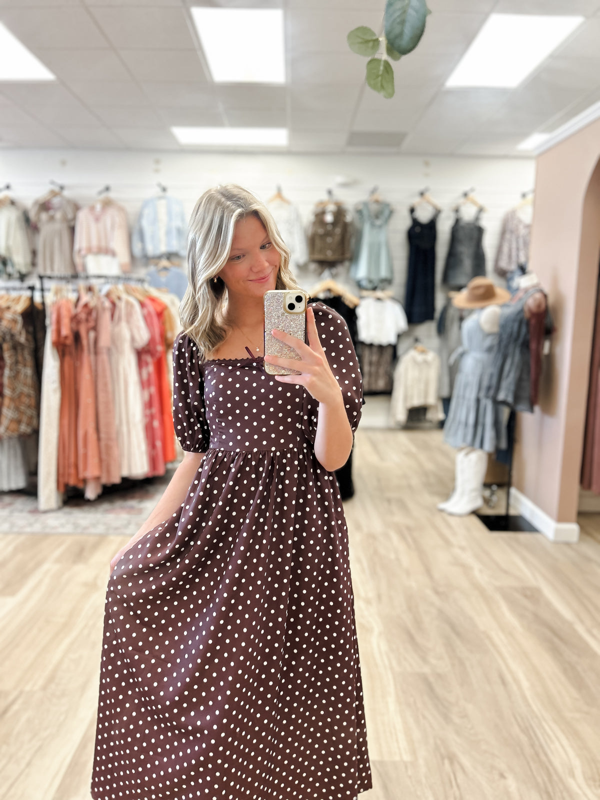 Dotty Days Midi Dress