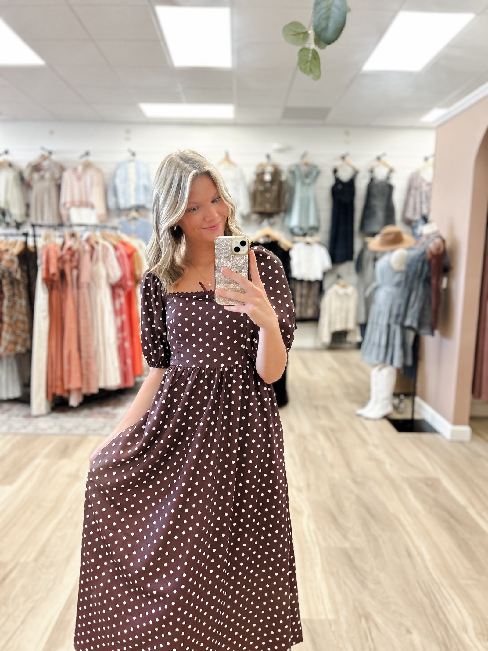 Dotty Days Midi Dress