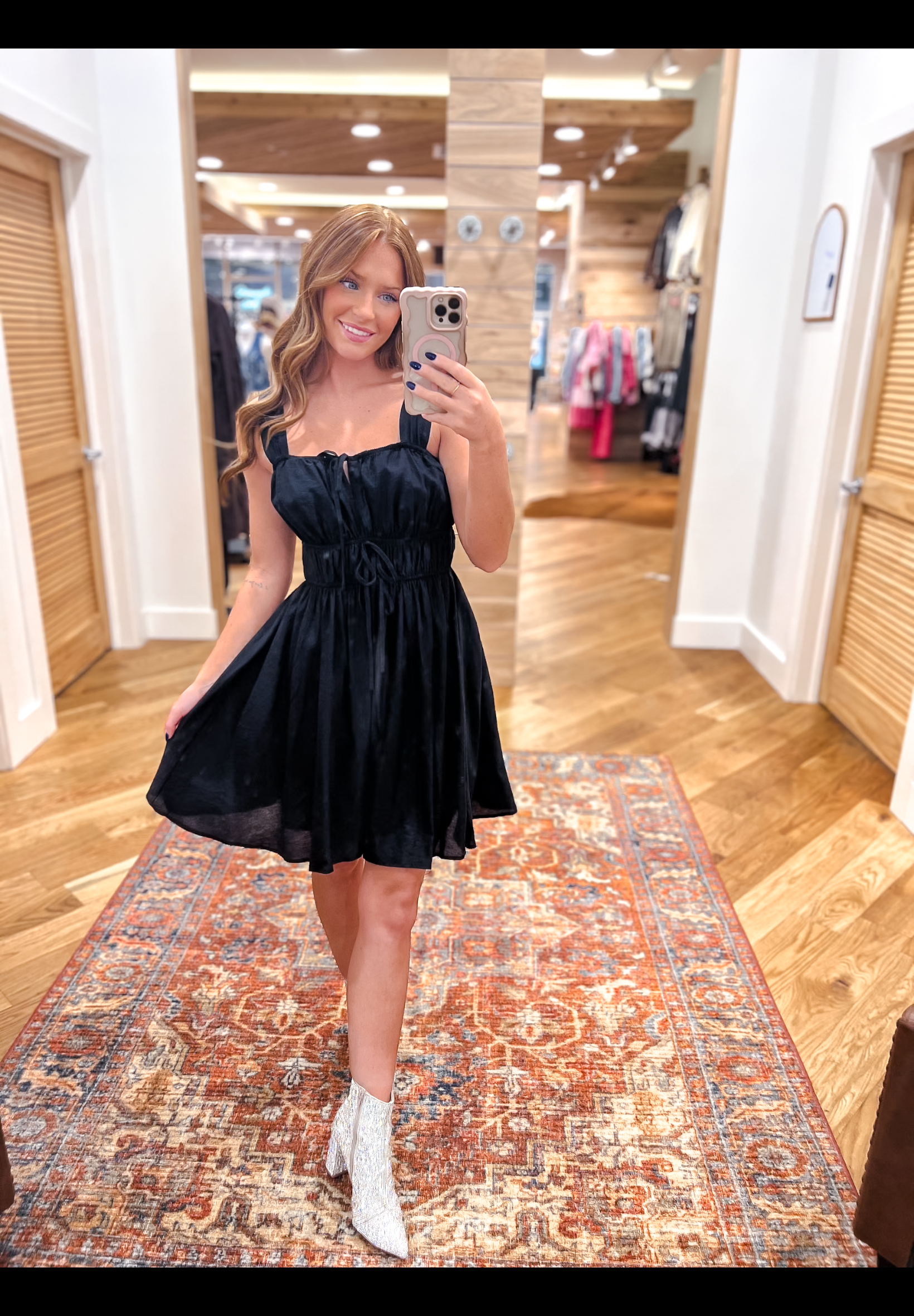 Twirl Me Pretty Black Dress