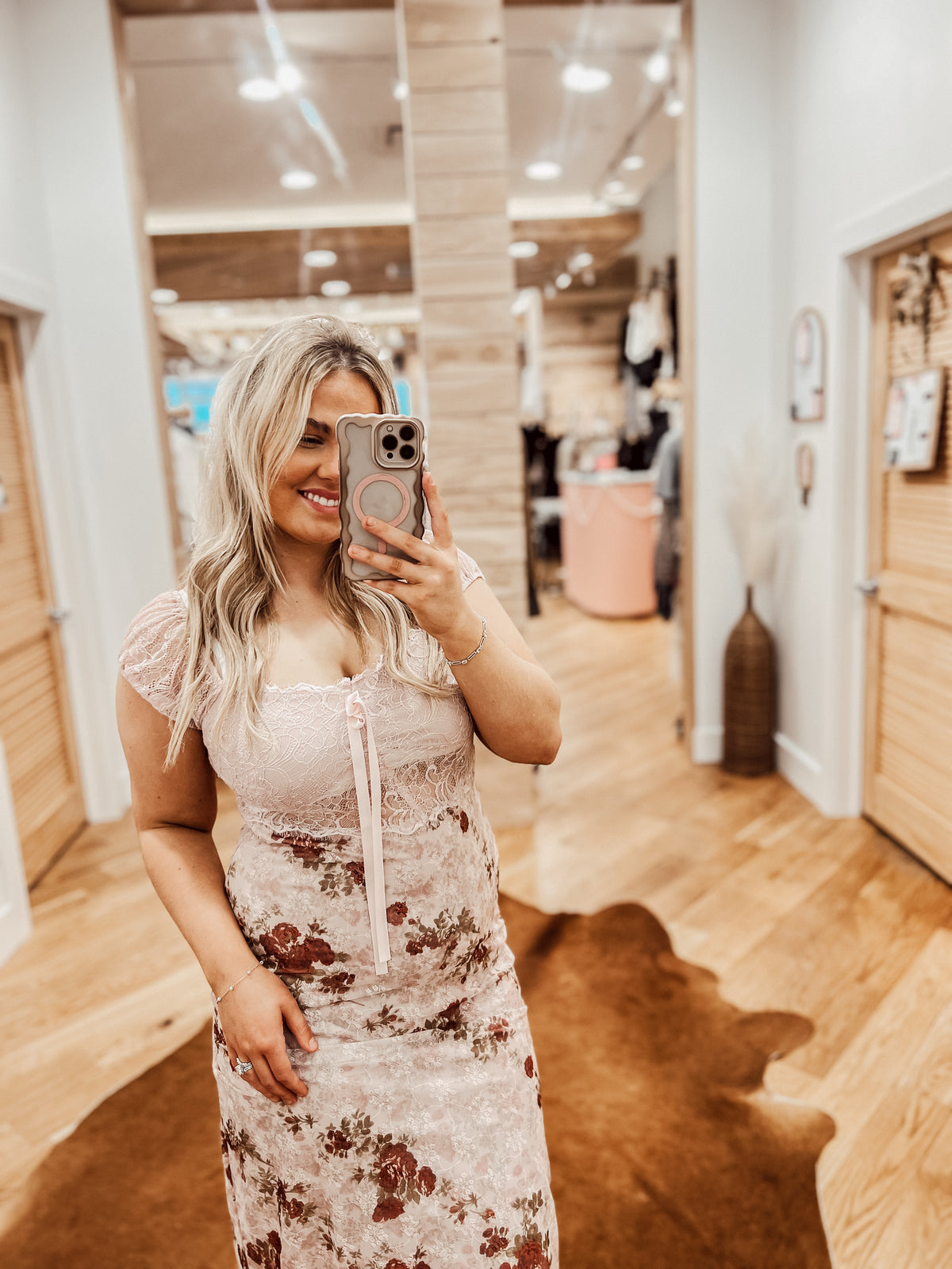 Romantic Floral Lace Dress
