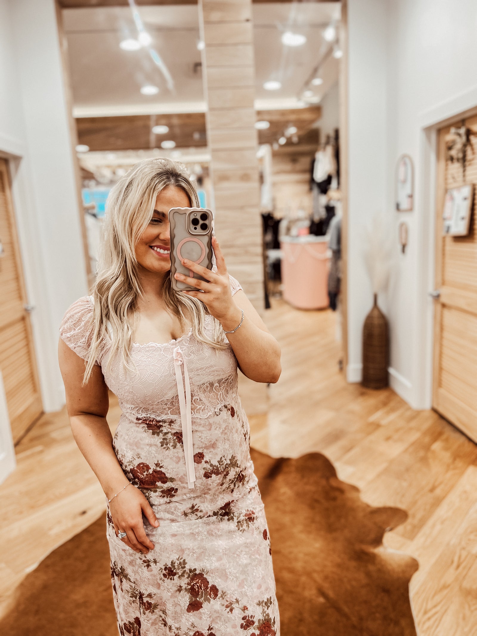 Romantic Floral Lace Dress