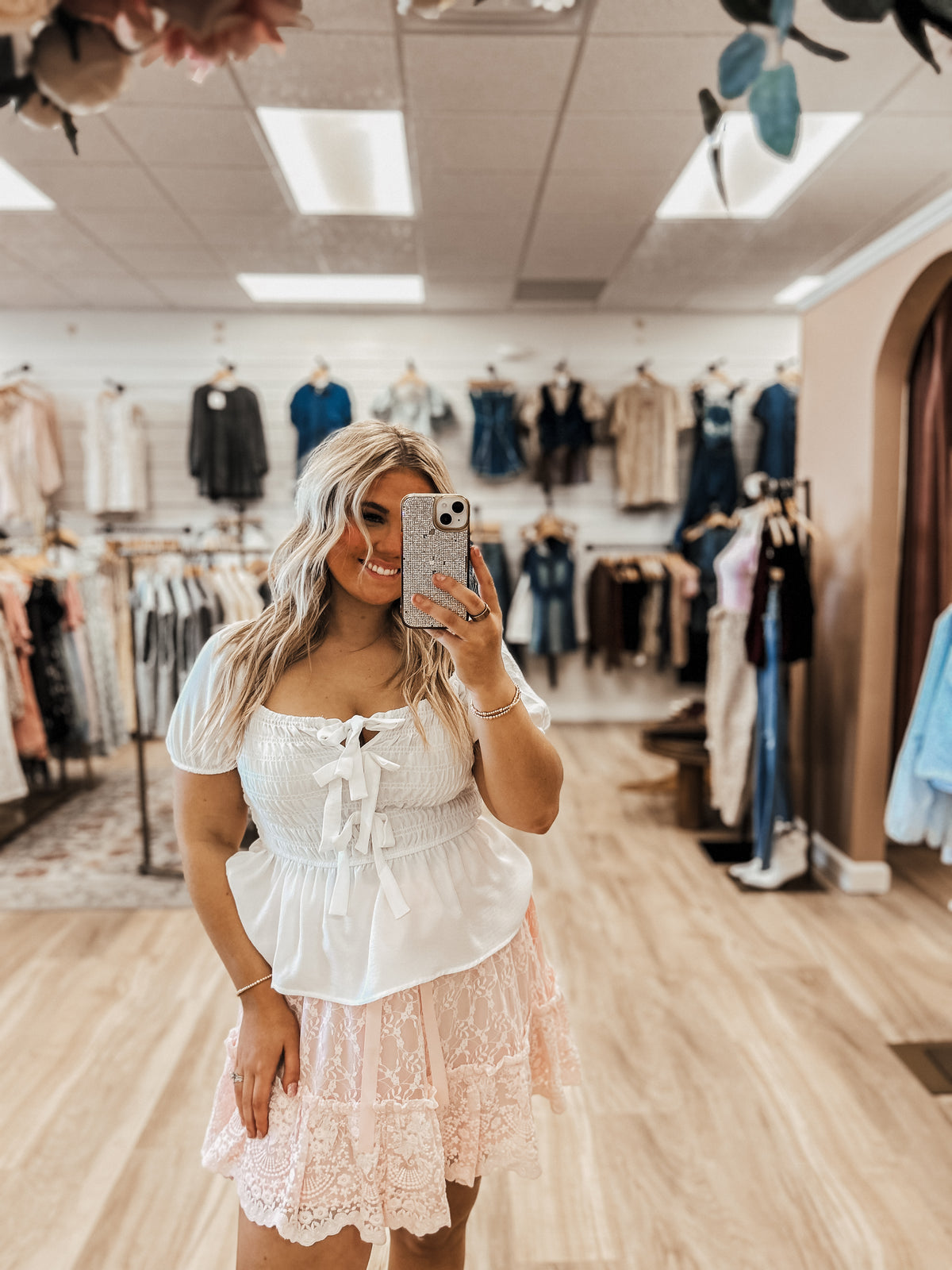 The White Drop Blouse