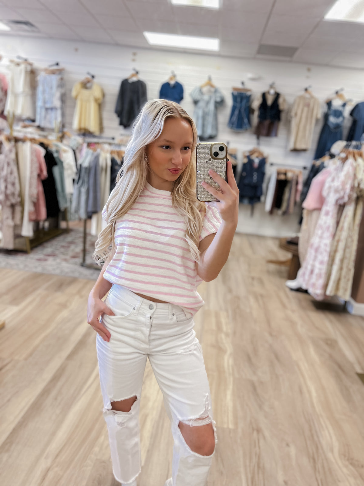 The Pink Coastline Knit Top