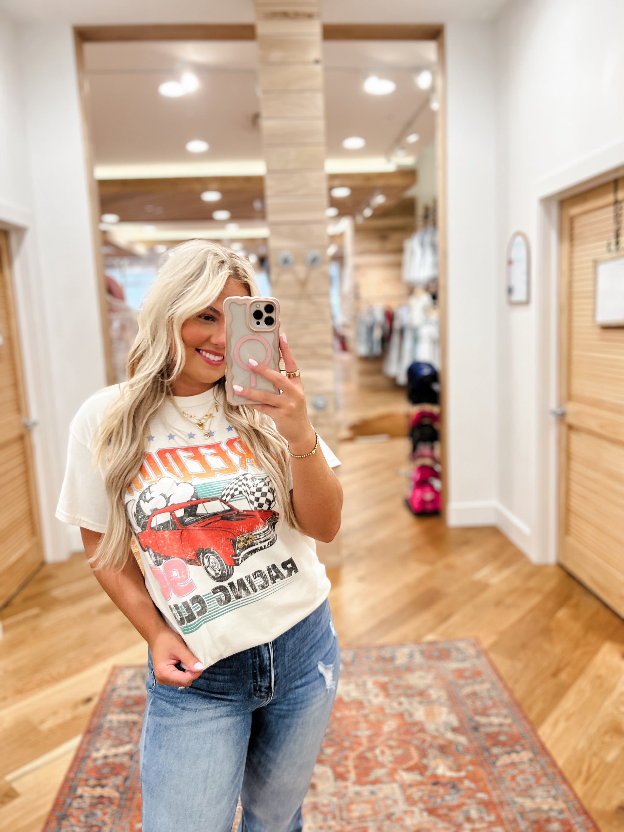 Vintage Retro Racing Club Graphic Tee