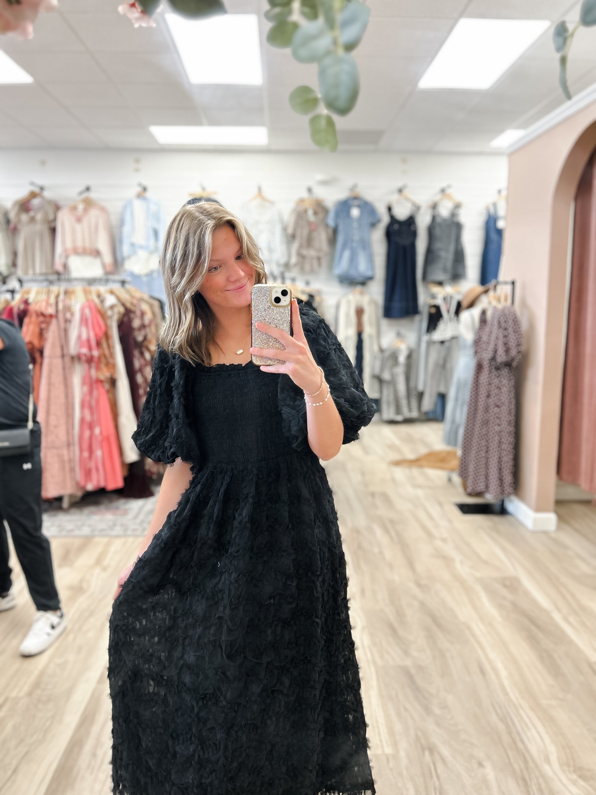 Midnight Ruffle Dream Dress