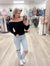 Sweetly Cinched Black Top