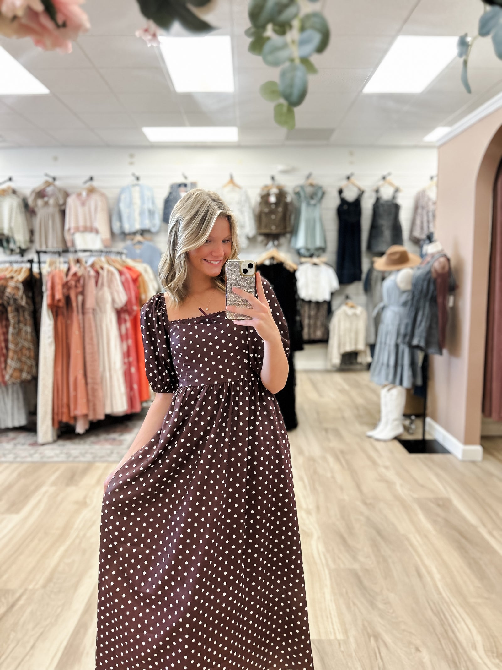 Dotty Days Midi Dress