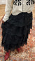 Lace and Rose Charcoal Maxi Skirt