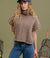 Mocha Cable Knit Sweater