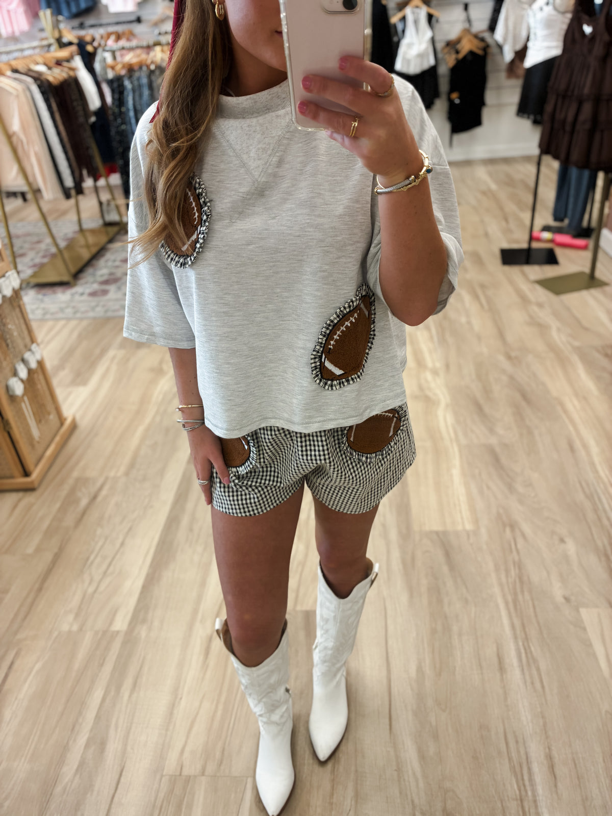 Game On Gingham Shorts
