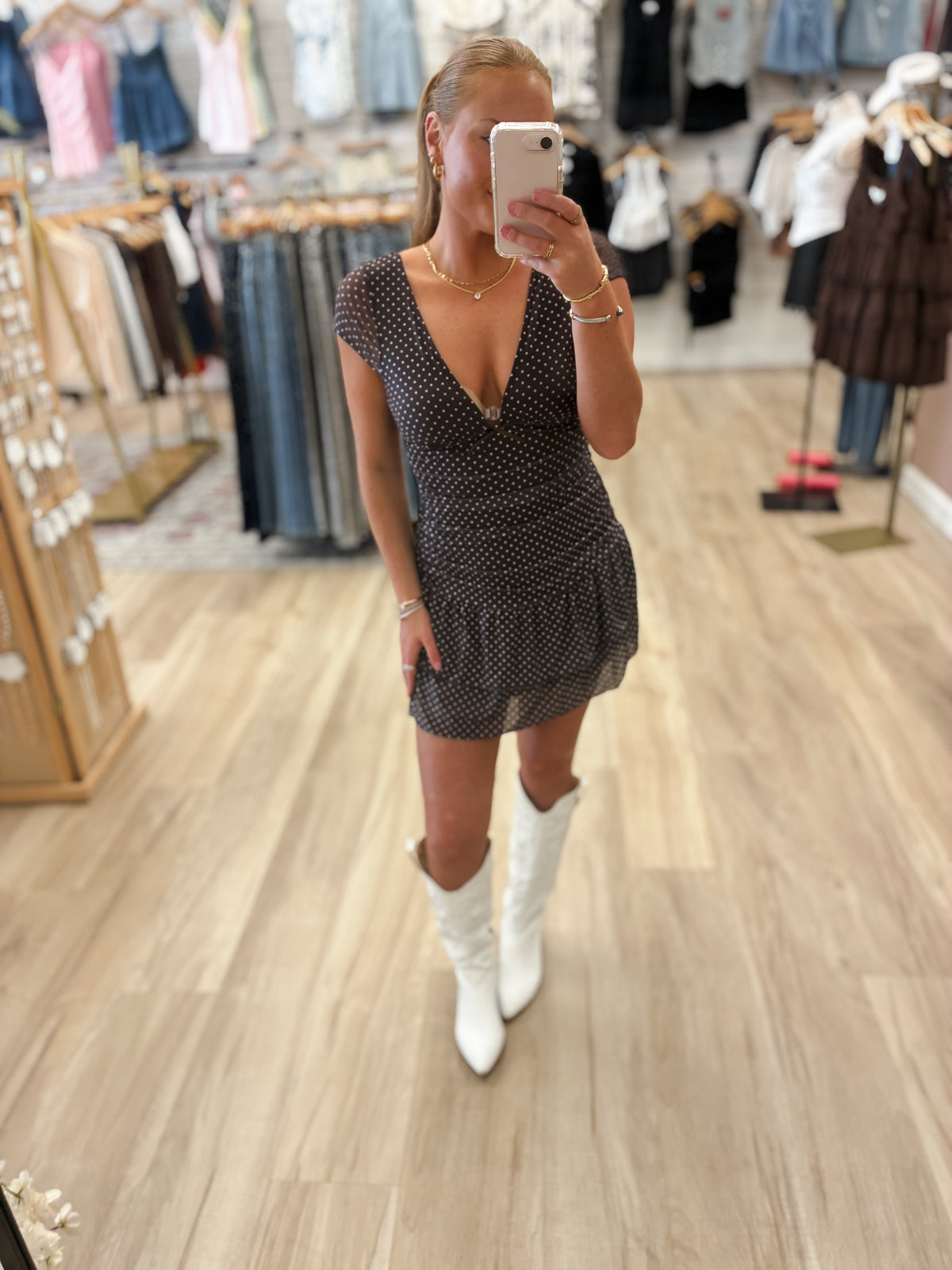 Sweet on You Polka Dot Mini Dress