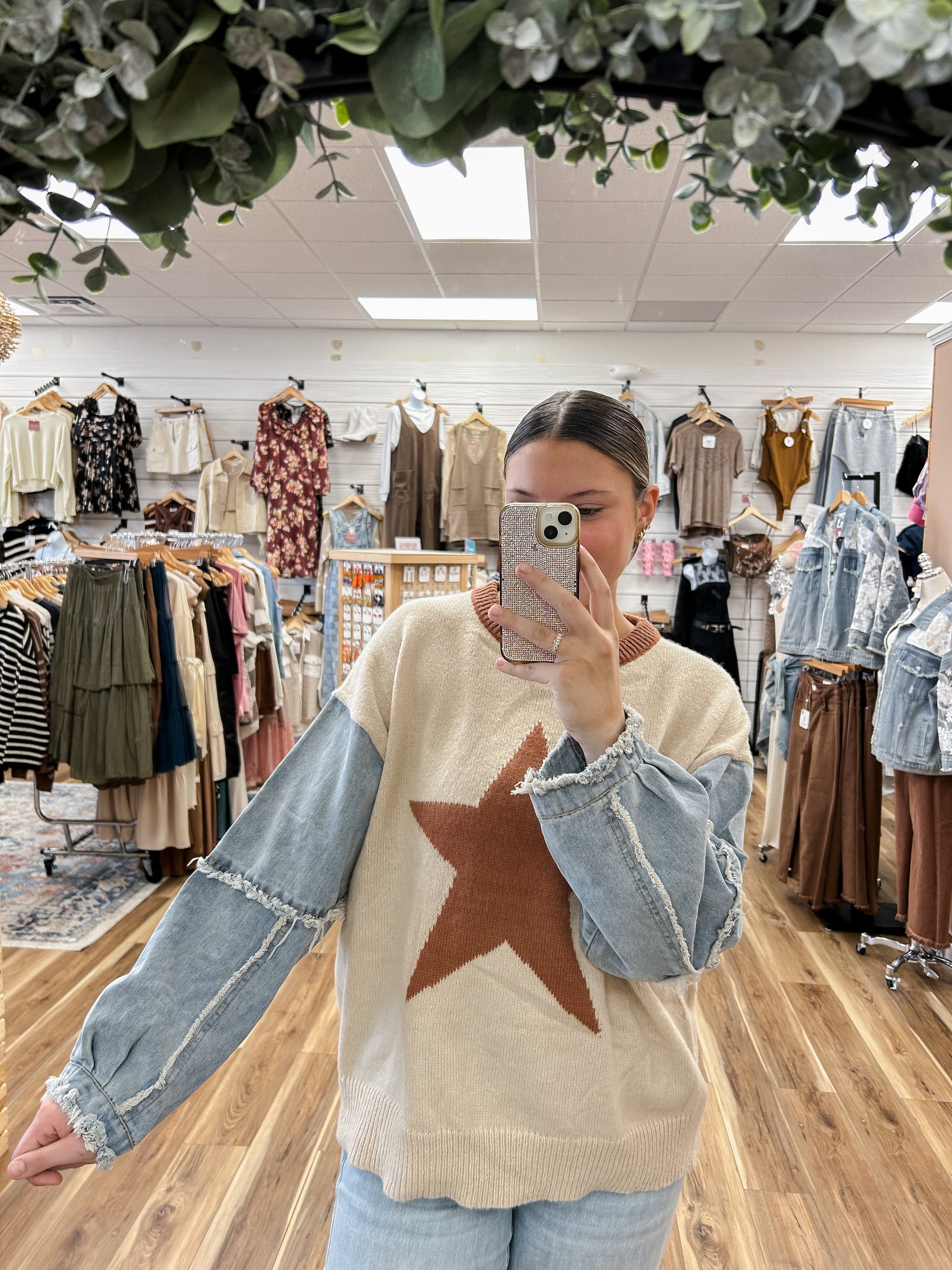 Stellar Denim Pullover