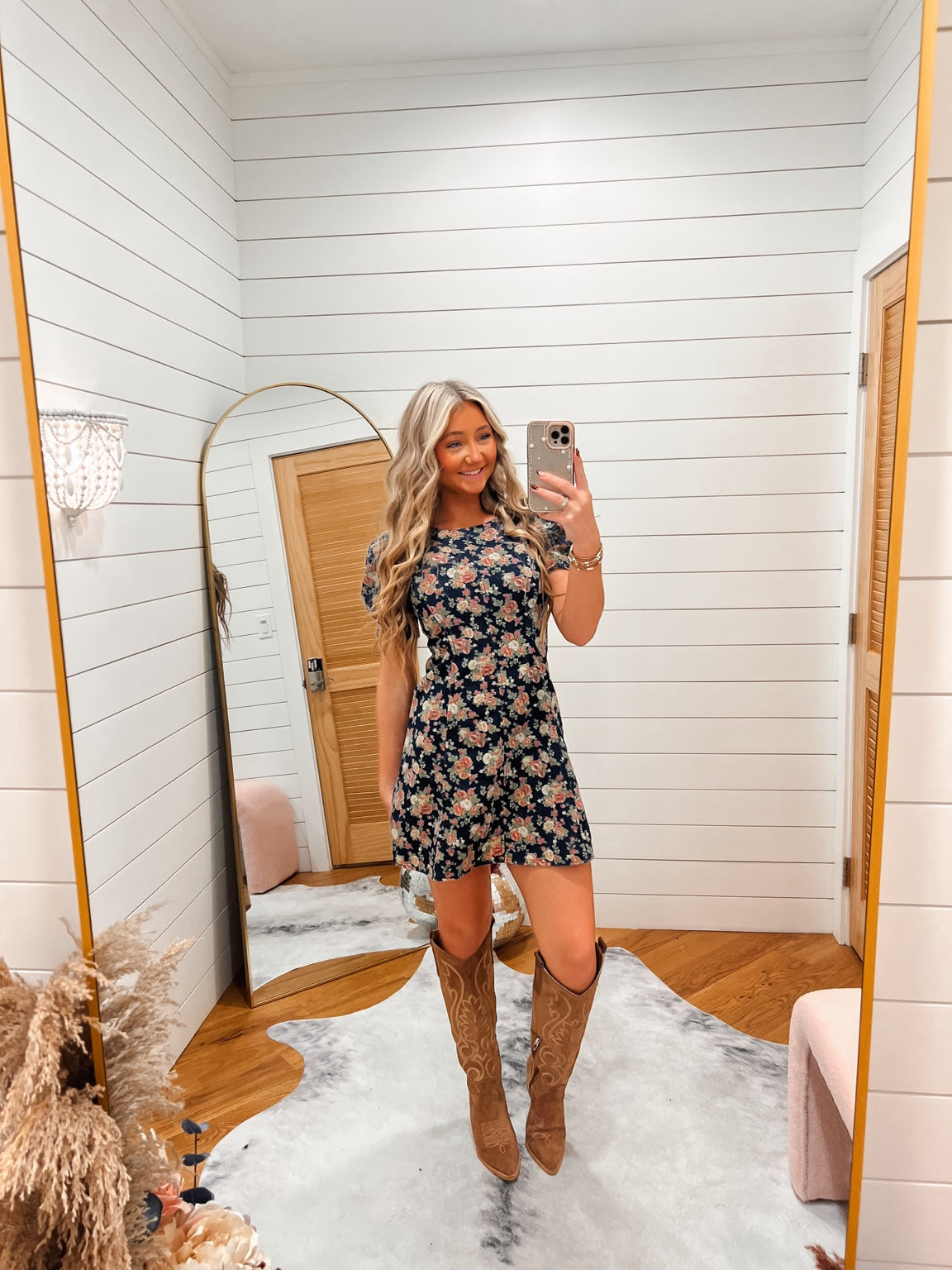Garden Denim Mini Dress — IMG_6760
