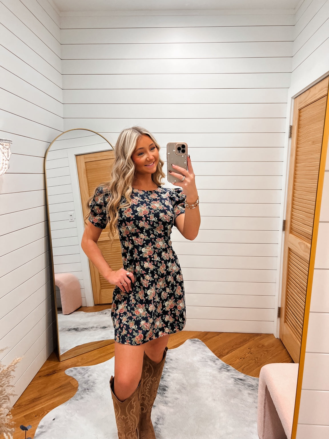 Garden Denim Mini Dress — IMG_6772
