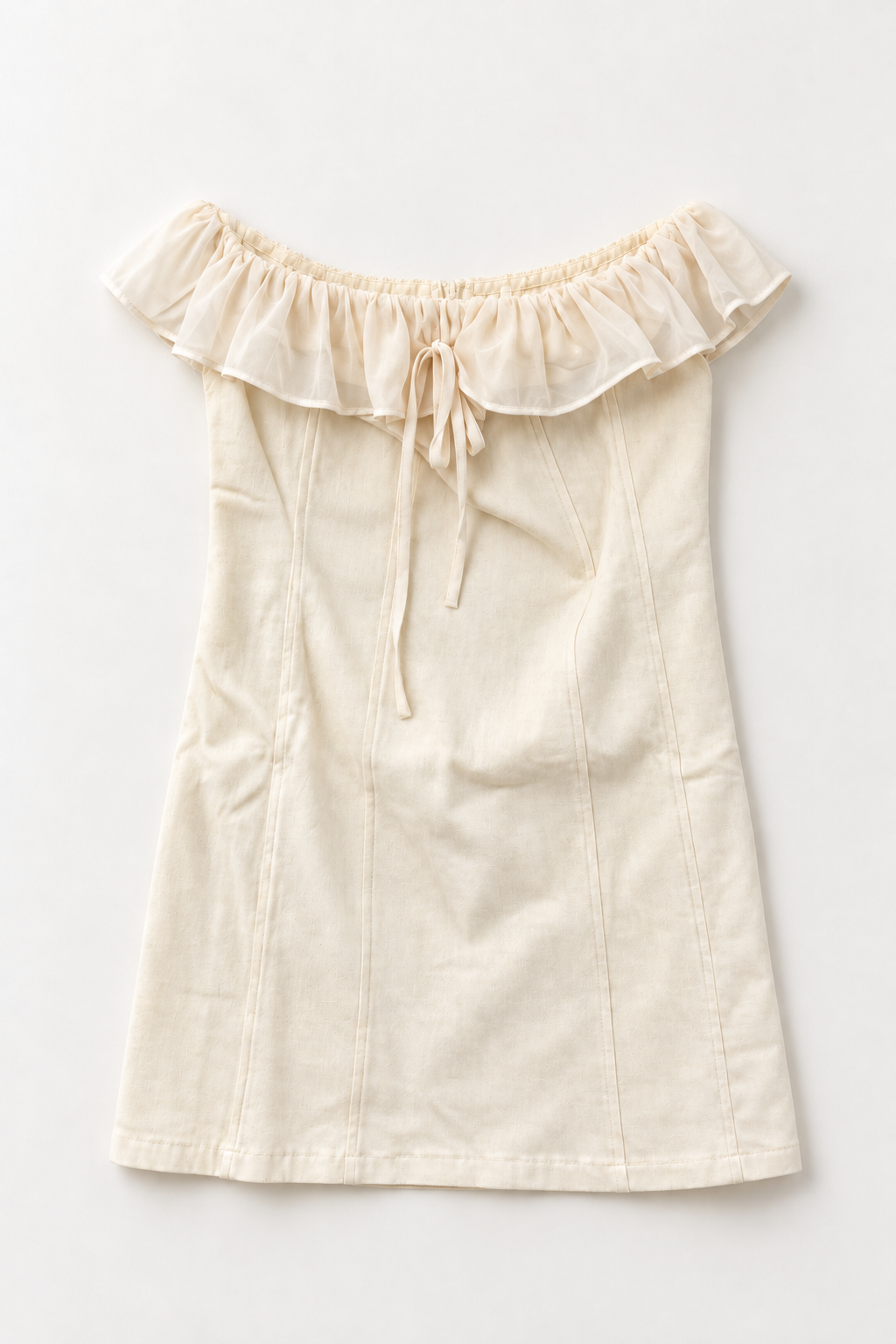 Sweet Nothing Ivory Dress styled with Ivory Western Horse Print Zip-Up Jacket
