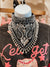 Rhinestone Black Bandanna